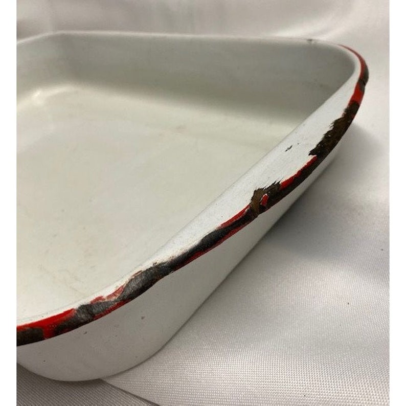 Vintage Enamel Pan Enamelware Rectangle 15 X 9 Etsy