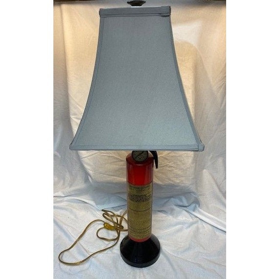 Old fire extinguisher sale lamp
