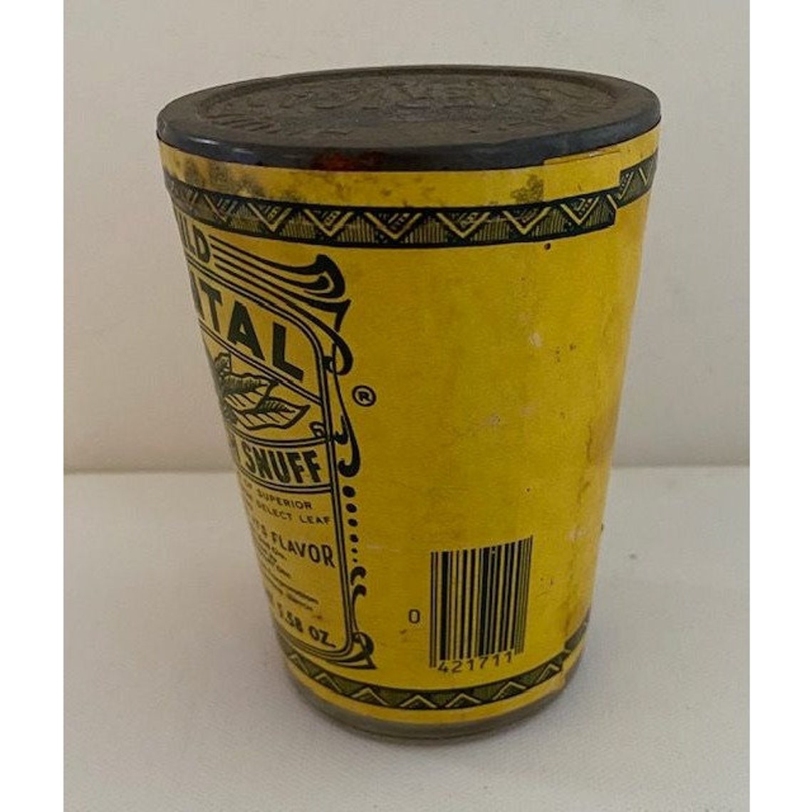 Vintage Mild Dental Scotch Snuff Never Opened Glass Jar Metal Etsy