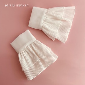 Avtagbar manschett i flera lager | Moderiktig manschett för lager-på-lager-klädsel | Accessoarer för blusar, klänningar och tröjor | Snygg outfitförbättrare | Present till henne