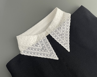 Romantic Fine Lace Detachable Collar | Luxury Collar Dickey | Elegant Women's Fashion Accessory | Gift for Her