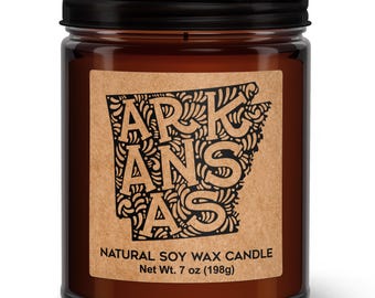 Arkansas Candle | Arkansas State - Soy Candle