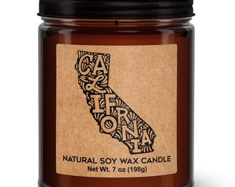 California - California State - Soy Candle