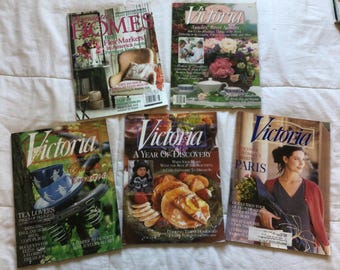 Four Fall Vintage Victoria Magazine Issues From 90s - Etsy