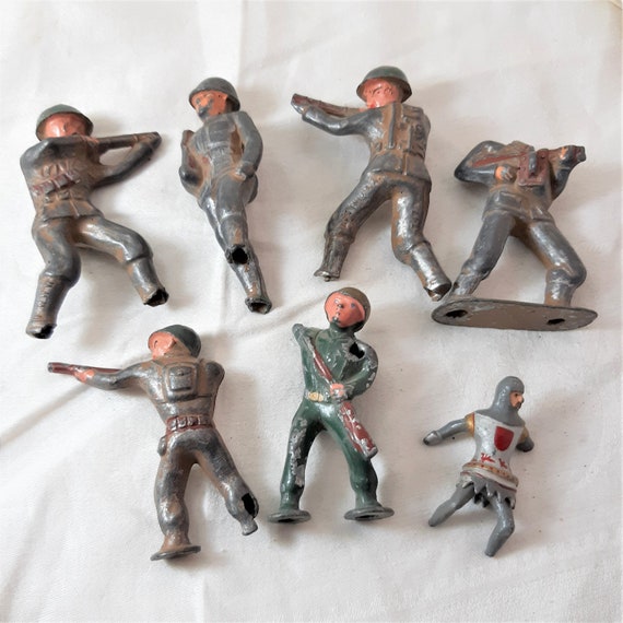 Vintage Lead Toy Soldiers. They Are 