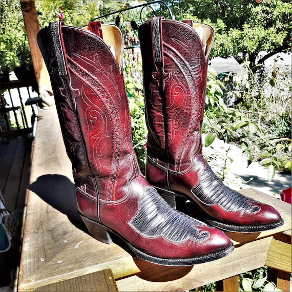 90s Lucchese Cowboy Boots Schoenen Herenschoenen Laarzen Cowboy & Westernlaarzen 