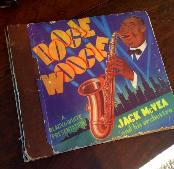 Vintage 78 Jazz Record Album Graphic Boogie Woogie Album 54 Etsy