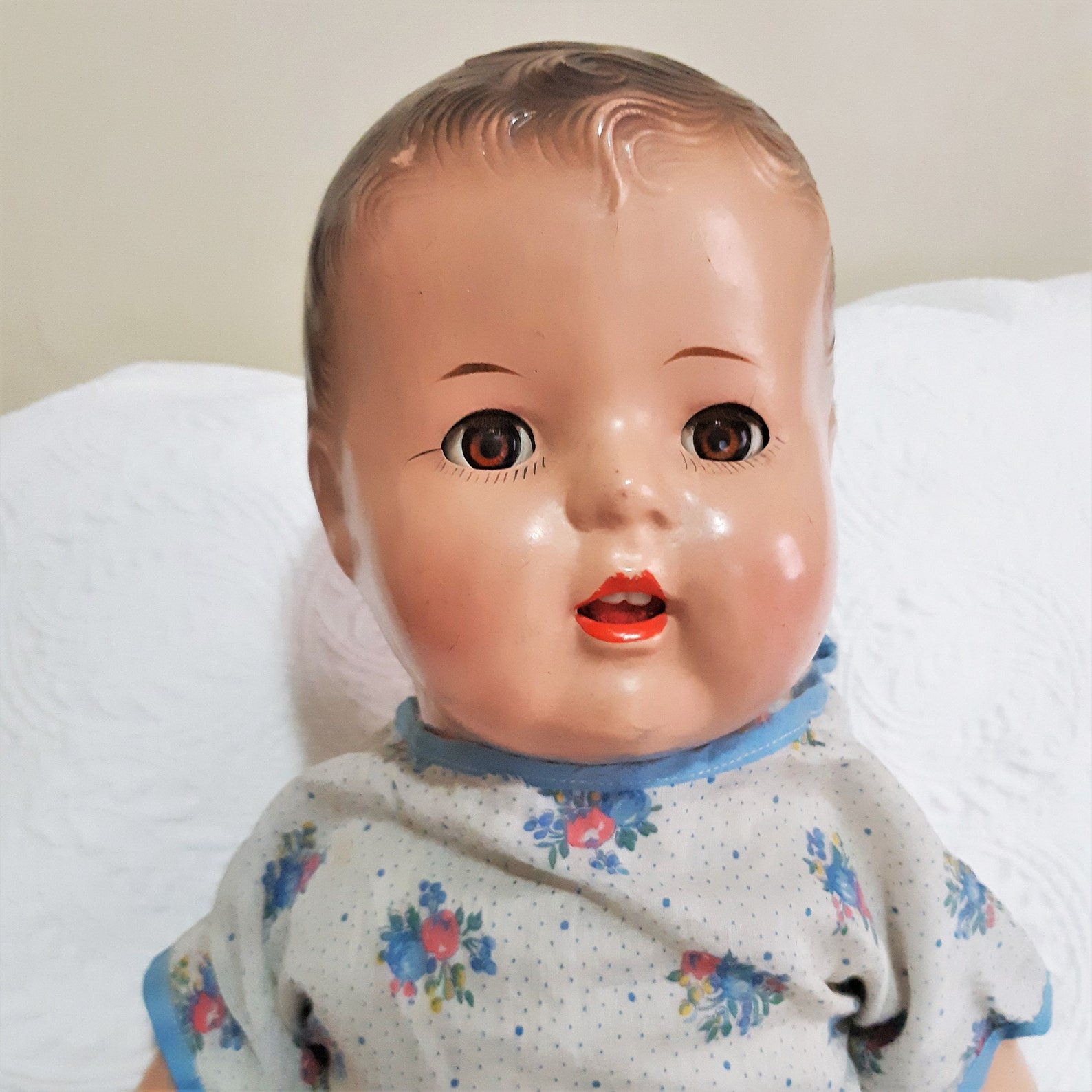 Vintage 24 Inch Baby Doll With Teeth Openshut Brown Eyes and Etsy