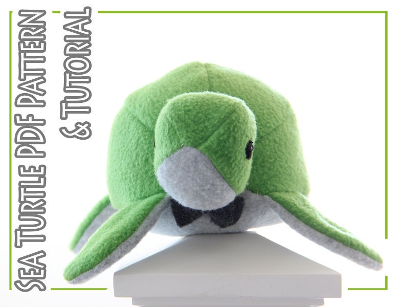 Plush Toy Sewing PATTERN and TUTORIAL Fleece Sea Turtle Easy - Etsy Plush Toy Sewing PATTERN and TUTORIAL Fleece Sea Turtle Easy - Etsy