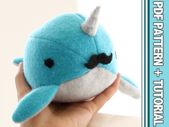 narwhal plush pattern