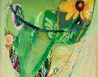 Sunflower Painting Workshop | Step-by-Step Video Tutorial | Terrarium Art Class | Beginner-Friendly Acrylic Painting