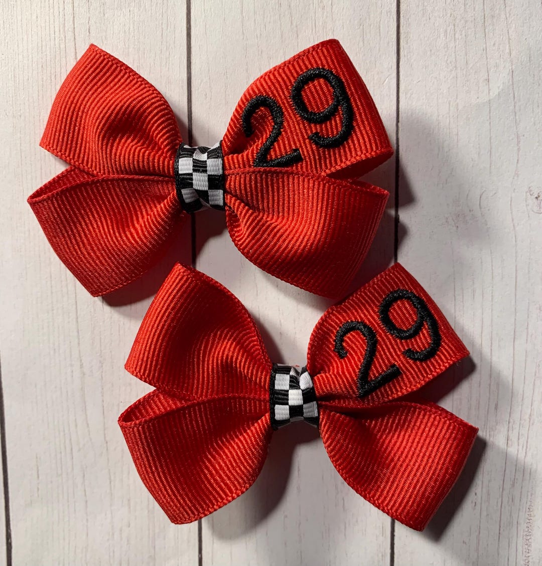 CUSTOM # Black & Whte Checkered Checker Racng Flag NASCAR Danty