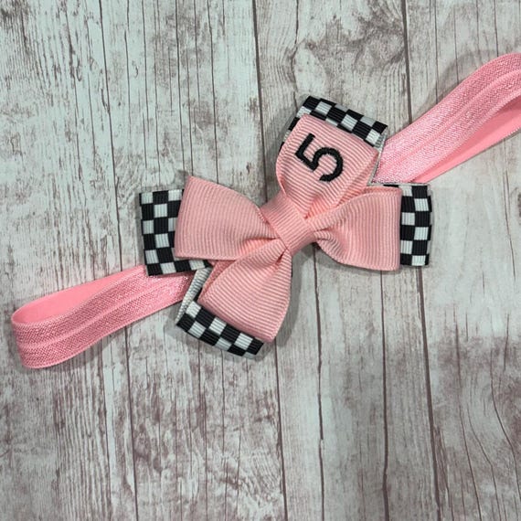 Pink With Black & White Checkered Checker Racing Flag NASCAR  display picture 3