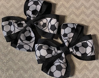 Fußball-Haarspange, Fußball-Haarschleife, Fußball-Haarspange, Haarspange, Haarspange, Fußball-Haarschleife, Fußball-Haarschleife, M2M Colors Fußball