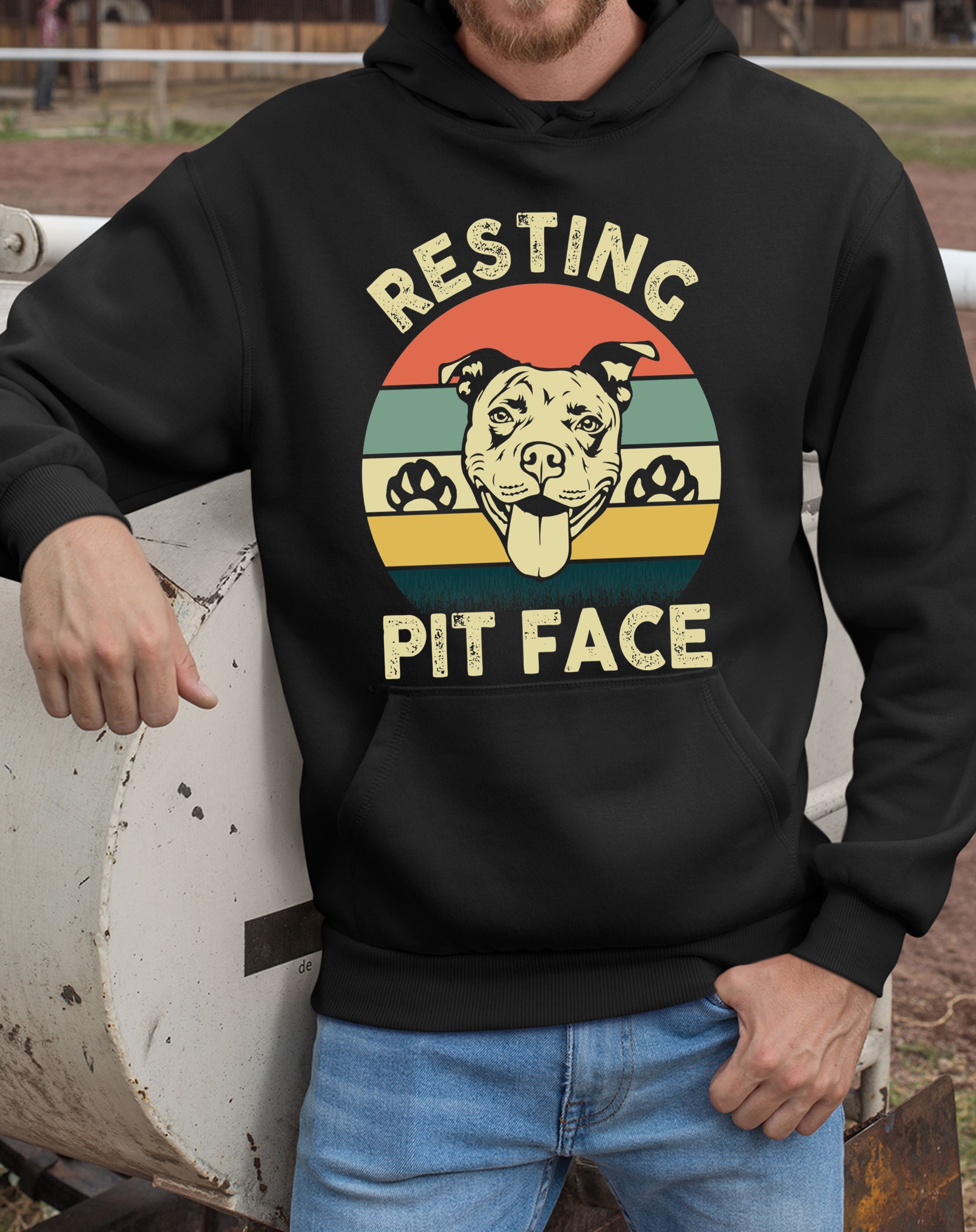 Adopt ABulls Rescue Resting Pit Face t-shirt. Funny Pitbull Lovers T-Shirt Vintage Pitbull Resting Pit Face