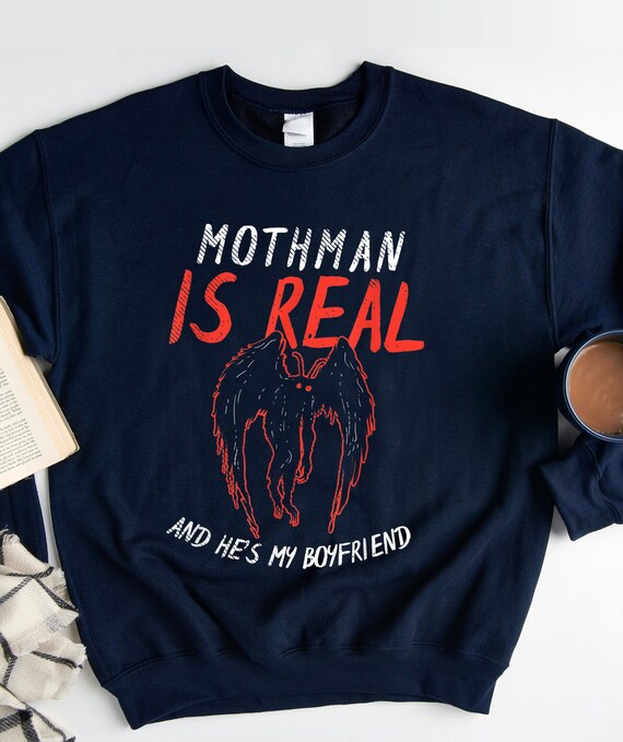 Boyfriend Tshirt Funny Mothman | Etsy