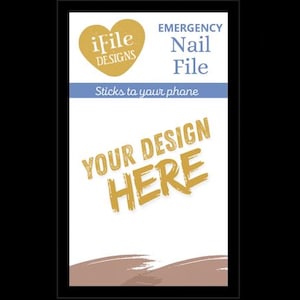 Peel & Stick Nail File  - a tiny, clever beauty tool designed for real life so you’re never caught without a quick fix.