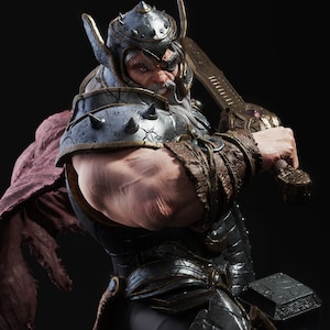 1/6th scale King Thor fan art resin 3D printed figure unpainted/unassembled.  Multiple options available will discuss at POS.