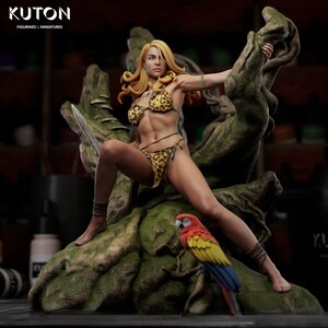 1/6 Scale Jungle Girl Resin Figure - Unpainted/Unassembled