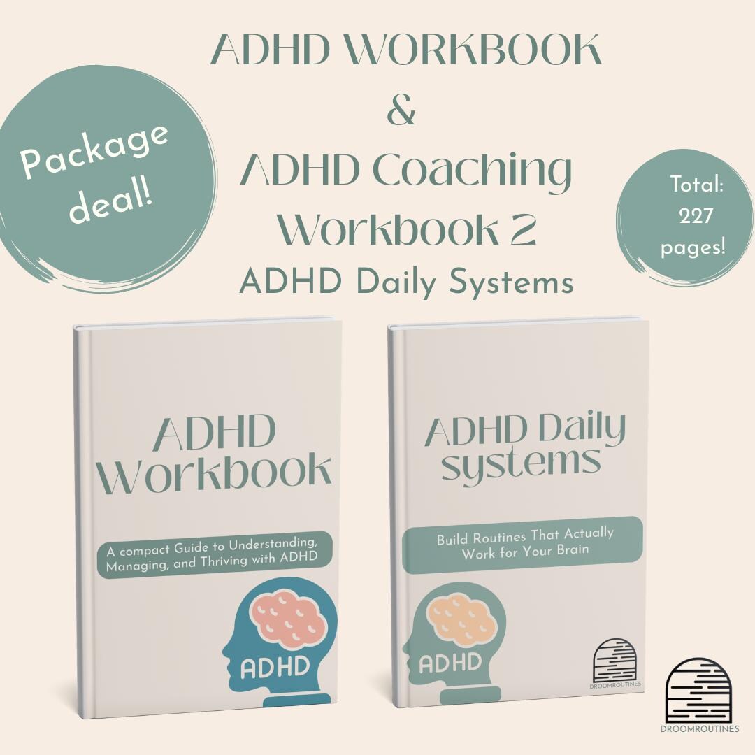 Adhd Kaizen System.pdf ADHD Workbook Bundle | Daily Systems + Coaching Guide | Routines, Time ...