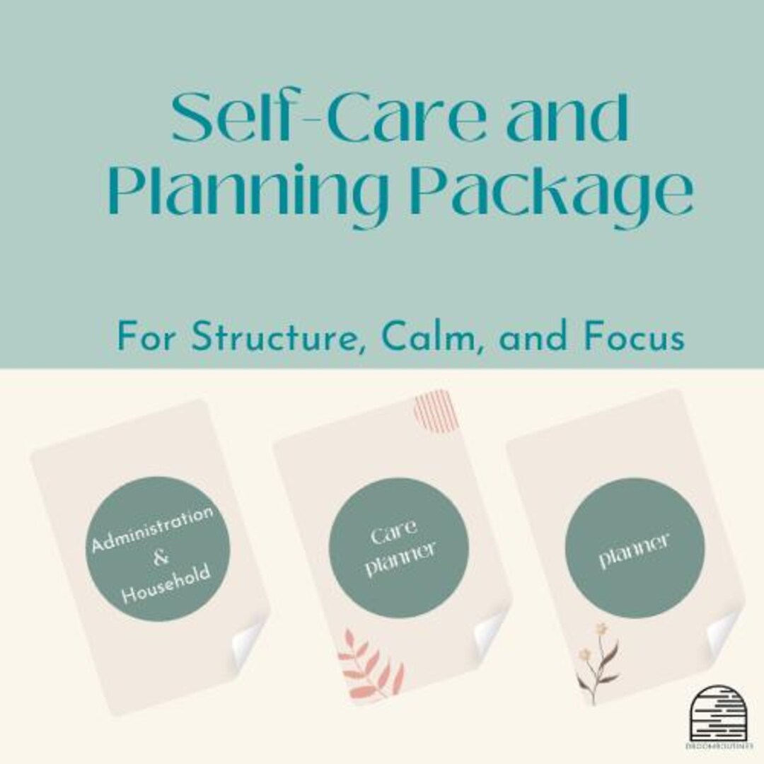 ADHD & ASD Self-care and Planning Package – for Structure, Calm, and ...