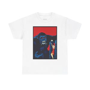 Vintage King Kong Unisex Tee, Movie Poster T-Shirt, Retro Graphic Tee, RKO Radio Pictures Shirt, Classic Film Lover Gift, Danish