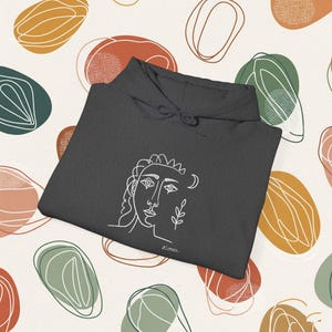 Picasso Inspired Portrait Hoodie - Abstract Art Sweatshirt, Artist Lover Gift, Unisex Hoodie, Unique Artistic Hooded Sweatshirt, Cool Modern