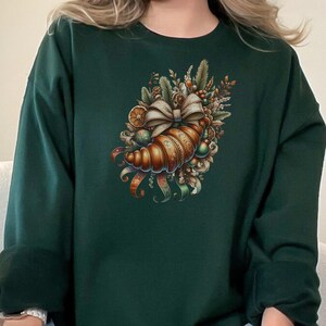 Christmas Croissant Sweatshirt: Baker Gift