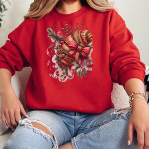 Christmas Croissant Sweatshirt: Festive Baker Gift