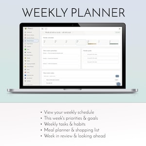 2027 digital planner app installed on iPhone home screen, offline life organizer with habit tracker budget planner and meal planner, no subscription no account no monthly fee productivity dashboard, daily weekly monthly planning for iPhone iPad Android Windows Mac, private on-device data storage, instant digital download from Luna Digital Studios