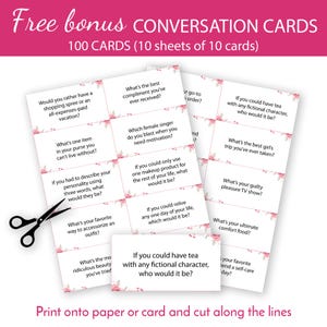 Tea Party Game Bundle PRINTABLE Ladies Afternoon Tea Trivia Female Birthday Party Activities Girls Adults Kids Fun Quiz Set Church Shower