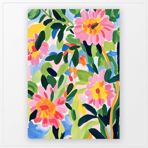 Maximalist Floral Art Print PRINTABLE Trendy Flower Poster Abstract ...