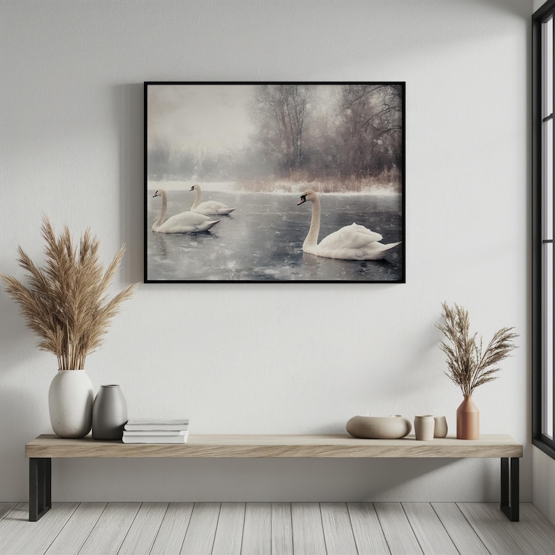 Vintage Winter Print Bundle PRINTABLE Winter Vintage Oil Painting Set Snow Gallery Wall Art Collection Christmas Decor Snowy Landscape