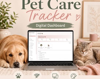 Pet Care Tracker | Dog & Cat Health Planner | Multiple Pets, Any Animal | Vaccination Log | Feeding Schedule | Vet Records | Pet Journal App