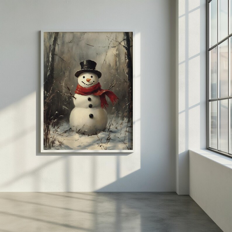 Vintage Winter Print Bundle PRINTABLE Winter Vintage Oil Painting Set Snow Gallery Wall Art Collection Christmas Decor Snowy Landscape