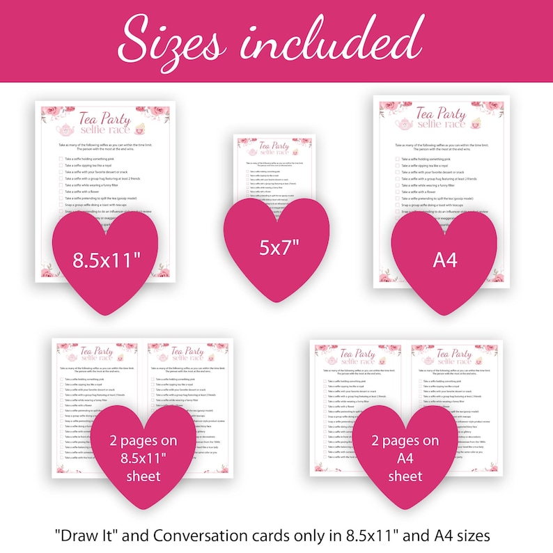 Tea Party Game Bundle PRINTABLE Ladies Afternoon Tea Trivia Female Birthday Party Activities Girls Adults Kids Fun Quiz Set Church Shower