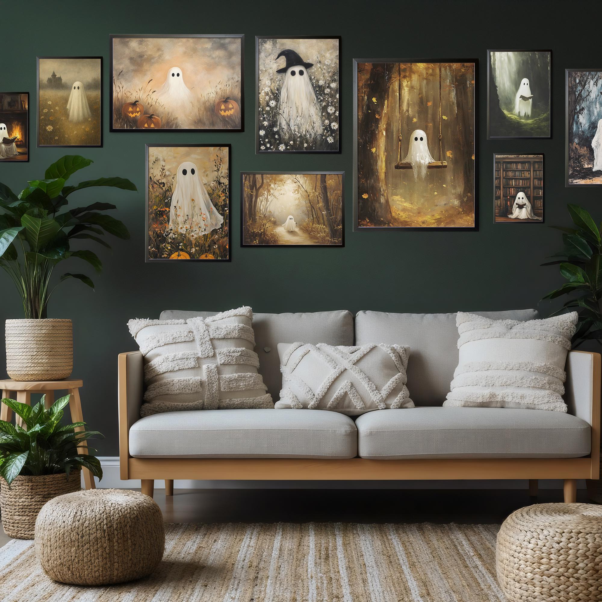 Vintage Halloween Prints Mega Bundle of PRINTABLE Vintage Oil Painting ...