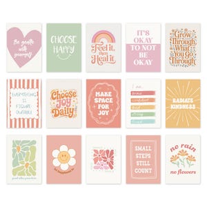 Mental Health Wall Art Bundle 30 PRINTABLE Positive Quote Prints Therapy Office Decor School Counselor Gallery Wall Affirmation Poster Set