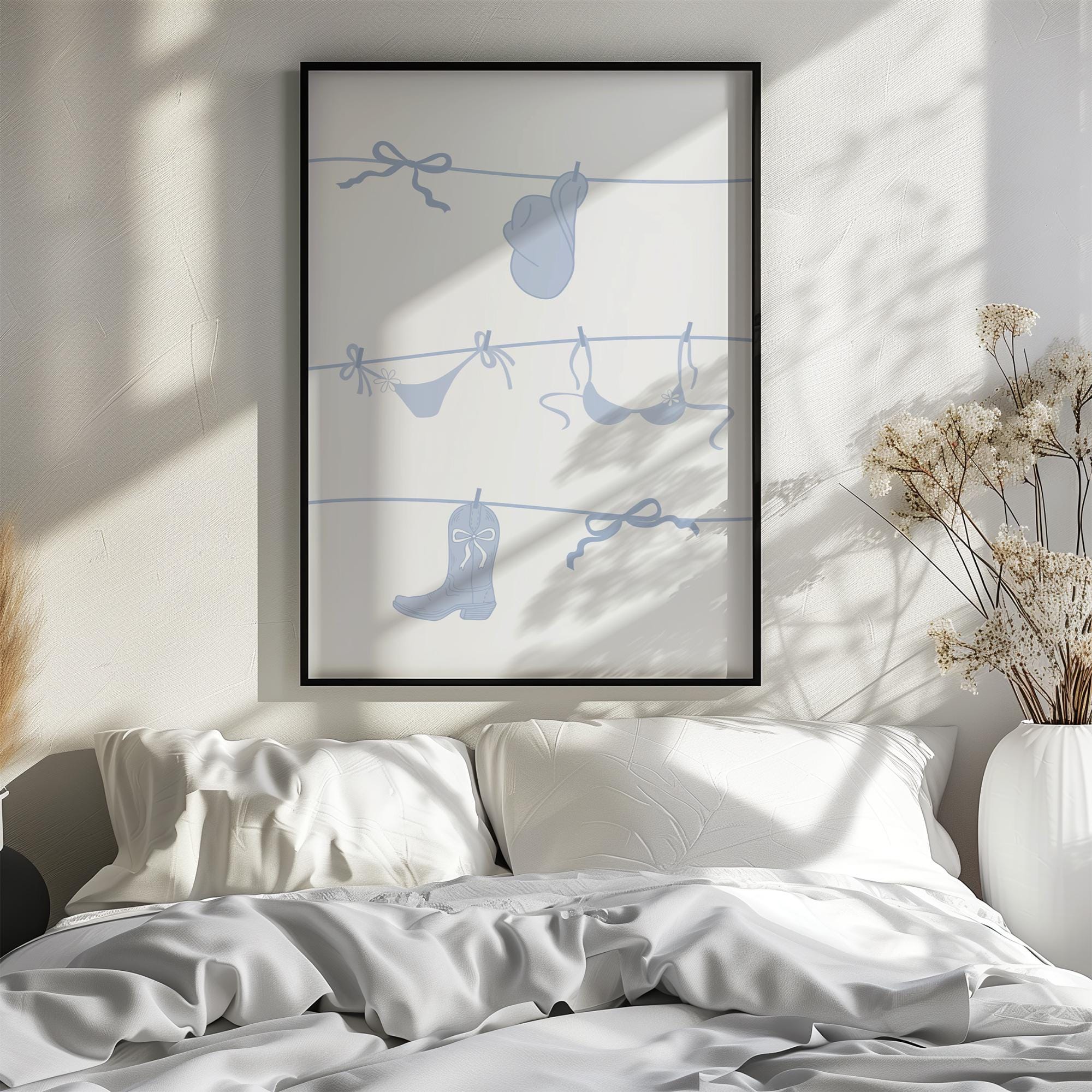 Coastal Cowgirl Wall Art Set of 12 PRINTABLE Western Beach Prints Boho ...