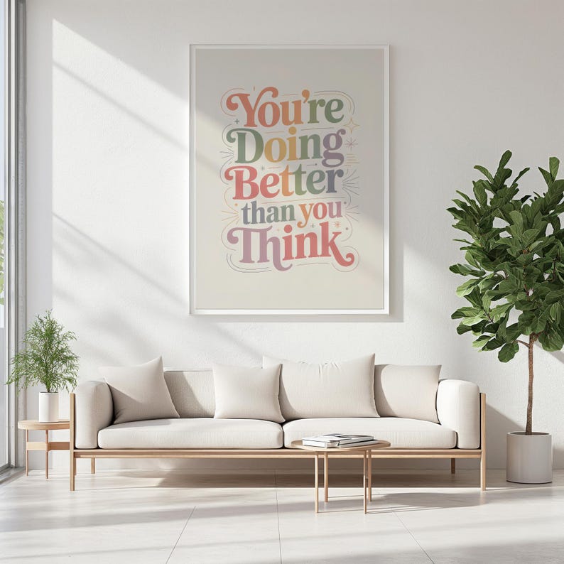 Mental Health Wall Art Bundle 30 PRINTABLE Positive Quote Prints Therapy Office Decor School Counselor Gallery Wall Affirmation Poster Set