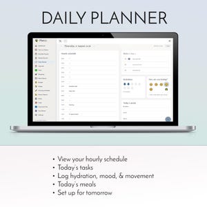 2027 digital planner app installed on iPhone home screen, offline life organizer with habit tracker budget planner and meal planner, no subscription no account no monthly fee productivity dashboard, daily weekly monthly planning for iPhone iPad Android Windows Mac, private on-device data storage, instant digital download from Luna Digital Studios