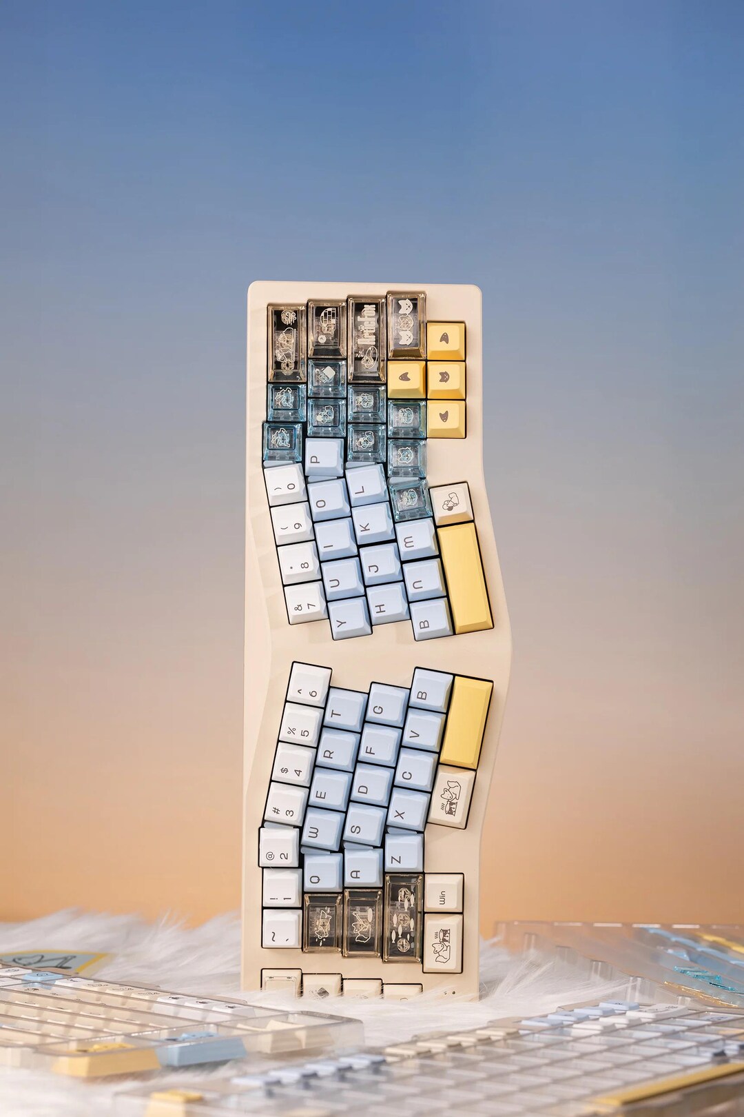 Artic Fox Keycaps Full Set PBT/PC With CNC Fox Artisan - Etsy