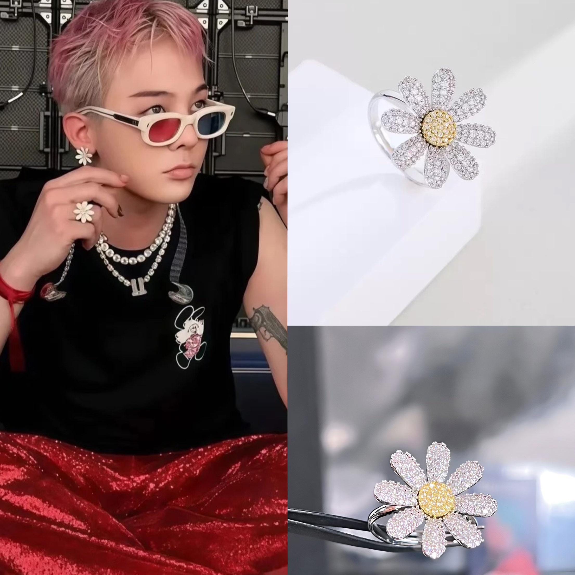 アクセサリー PEACEMINUSONE DAISY CORSAGE org.jpg