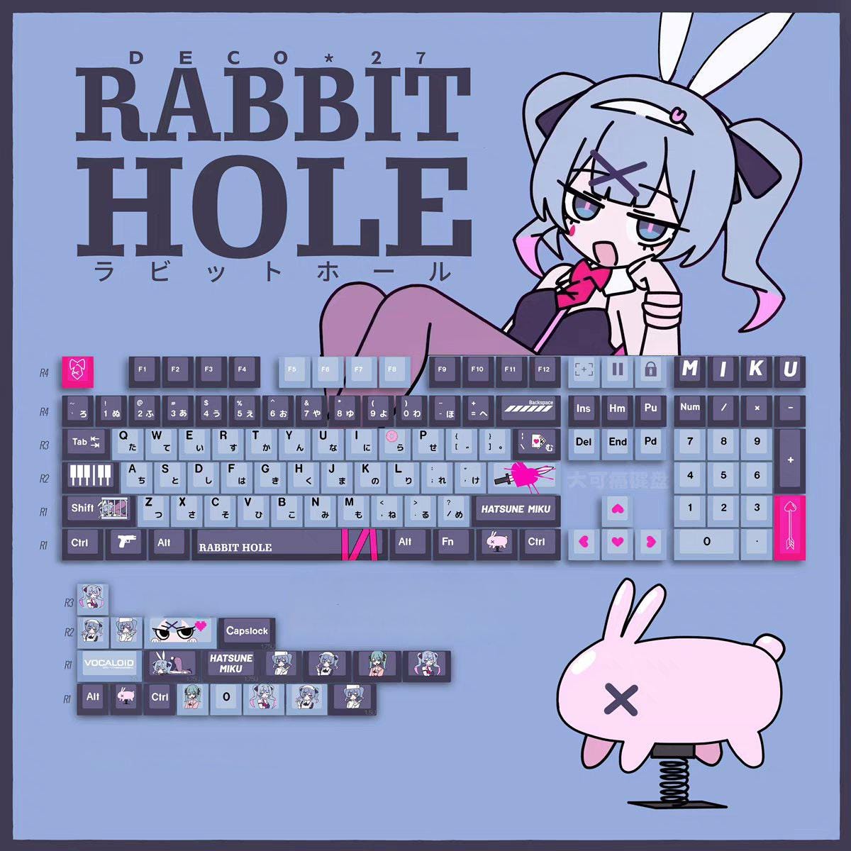Hatsune Miku Rabbit Hole Keycaps