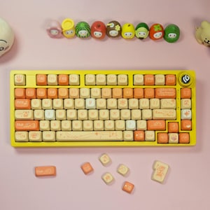 Magical Little Fox Themed Keycaps Full Set PBT MOA Profile