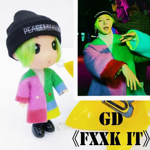 Bigbang G-dragon FXXK IT Inspired Figure – K-pop Idol Merch