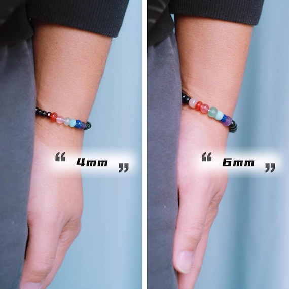 BIGBANG G-dragon POWER Rainbow Life Stone Obsidian Handmade