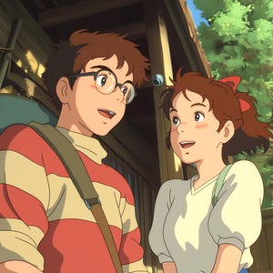 Custom Anime Potrait | Ghibli Style | Ghibli Anime | Anime Potrait | Couple Potrait | Pet Potrait | Anime Cartoon | Anime Gift for Christmas