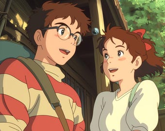 Custom Anime Potrait | Ghibli Style | Ghibli Anime | Anime Potrait | Couple Potrait | Pet Potrait | Anime Cartoon | Anime Gift for Christmas