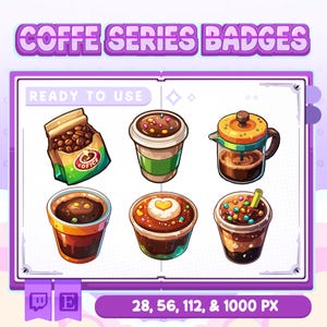 Points mignons de chaîne de café | Pointe du chenal | Sous-Bagdès | Téléchargement numérique | Point pour Twitch | Icône du canal | Diffusion en continu